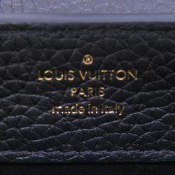 Pre Owned Louis Vuitton Capucines Mini Noir Taurillon Leather Handbag