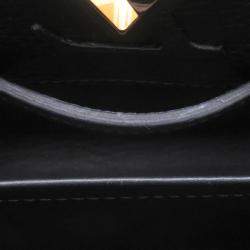 Pre Owned Louis Vuitton Capucines Mini Noir Taurillon Leather Handbag