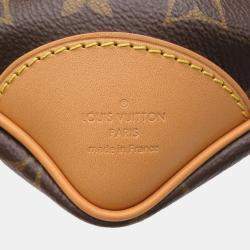 Pre Owned Louis Vuitton Odeon MM Brown Monogram Canvas Shoulder Bag