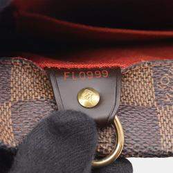 Pre Owned Louis Vuitton Clifton Shoulder Tote Bag Damier Canvas Ebene