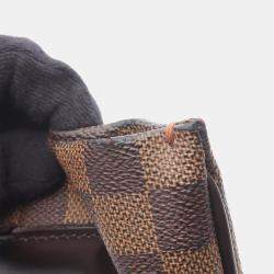 Pre Owned Louis Vuitton Clifton Shoulder Tote Bag Damier Canvas Ebene