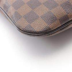 Pre Owned Louis Vuitton Clifton Shoulder Tote Bag Damier Canvas Ebene