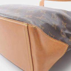 Pre Owned Louis Vuitton Cavas Piano Shoulder Tote Bag Monogram Canvas Brown