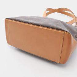 Pre Owned Louis Vuitton Cavas Piano Shoulder Tote Bag Monogram Canvas Brown