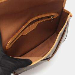 Pre Owned Louis Vuitton Gibeciere Pm Shoulder Bag Crossbody Monogram Brown