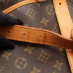 Pre Owned Louis Vuitton Samuel 35 Crossbody Shoulder Bag Monogram Canvas Brown