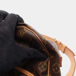 Pre Owned Louis Vuitton Samuel 35 Crossbody Shoulder Bag Monogram Canvas Brown