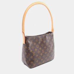 Pre Owned Louis Vuitton Looping MM One Shoulder Bag Monogram Brown