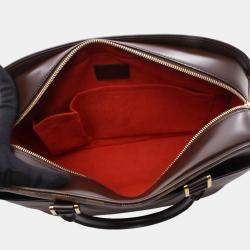 Pre Owned Louis Vuitton Sarria Horizontal Handbag Damier Ebene