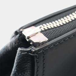 Pre Owned Louis Vuitton Greenwich Shoulder Tote Bag Damier Cobalt Canvas Leather