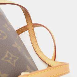 Pre Owned Louis Vuitton Papillon 26 Handbag Monogram Canvas Leather Brown