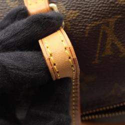 Pre Owned Louis Vuitton Papillon 26 Handbag Monogram Canvas Leather Brown