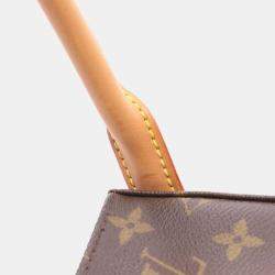 Pre Owned Louis Vuitton Looping MM One Shoulder Bag Monogram Brown