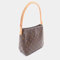 Pre Owned Louis Vuitton Looping MM One Shoulder Bag Monogram Brown