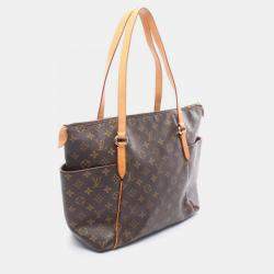 Pre Owned Louis Vuitton Totally MM Shoulder Tote Bag Monogram Canvas