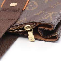 Pre Owned Louis Vuitton Cabas Beaubourg Shoulder Tote Handbag Monogram