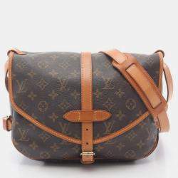 Pre Owned Louis Vuitton Saumur 30 Crossbody Shoulder Bag Monogram Canvas