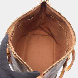 Pre Owned Louis Vuitton Palermo Pm Shoulder Handbag Monogram Canvas Leather