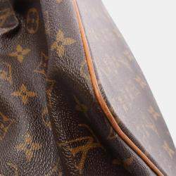 Pre Owned Louis Vuitton Palermo Pm Shoulder Handbag Monogram Canvas Leather