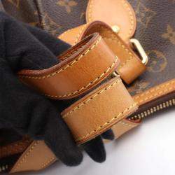 Pre Owned Louis Vuitton Palermo Pm Shoulder Handbag Monogram Canvas Leather