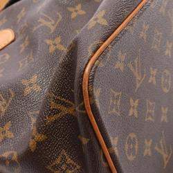 Pre Owned Louis Vuitton Palermo Pm Shoulder Handbag Monogram Canvas Leather