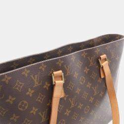 Pre Owned Louis Vuitton Luco Shoulder Tote Bag Monogram Canvas