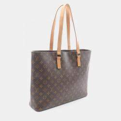 Pre Owned Louis Vuitton Luco Shoulder Tote Bag Monogram Canvas