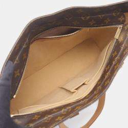 Pre Owned Louis Vuitton Luco Shoulder Tote Bag Monogram Canvas