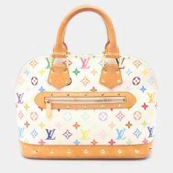 Pre Owned Louis Vuitton Alma Monogrammulticolor Blanc