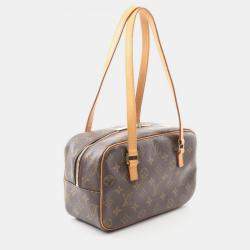 Pre Owned Louis Vuitton Cite Mm Shoulder Bag Monogram Canvas Brown