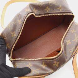 Pre Owned Louis Vuitton Cite Mm Shoulder Bag Monogram Canvas Brown