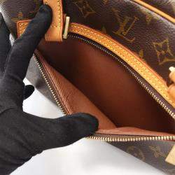 Pre Owned Louis Vuitton Cite Mm Shoulder Bag Monogram Canvas Brown