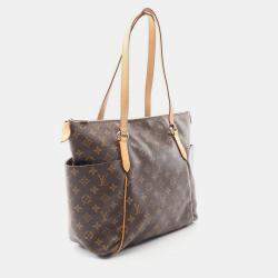 Pre Owned Louis Vuitton Totally Mm Shoulder Tote Bag Monogram Canvas Brown