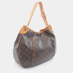 Pre Owned Louis Vuitton Galliera Pm Shoulder Bag Monogram Canvas Brown