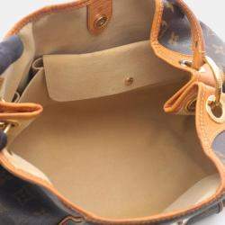 Pre Owned Louis Vuitton Galliera Pm Shoulder Bag Monogram Canvas Brown