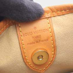 Pre Owned Louis Vuitton Galliera Pm Shoulder Bag Monogram Canvas Brown