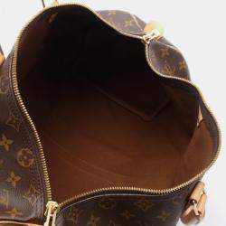 مملوكة مسبقًا حقيبة يد دافل لوي فيتون كيبول 45 سفر كانفاس مونوغرام