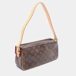 Pre Owned Louis Vuitton Vivacite Mm Shoulder Hand Bag Monogram Canvas