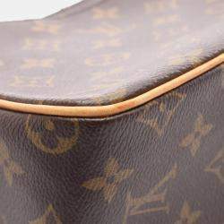 Pre Owned Louis Vuitton Vivacite Mm Shoulder Hand Bag Monogram Canvas