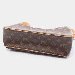 Pre Owned Louis Vuitton Vivacite Mm Shoulder Hand Bag Monogram Canvas