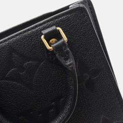 Pre Owned Louis Vuitton Petit Sac Plat 2Way Shoulder Handbag Monogram Empreinte