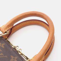 Pre Owned Louis Vuitton Alma Bb 2Way Shoulder Handbag Monogram Canvas