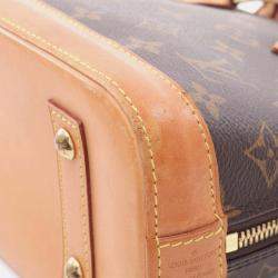 Pre Owned Louis Vuitton Alma Bb 2Way Shoulder Handbag Monogram Canvas