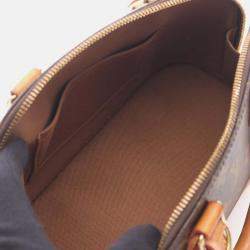 Pre Owned Louis Vuitton Alma Bb 2Way Shoulder Handbag Monogram Canvas