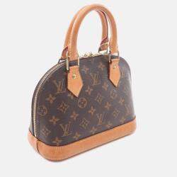 Pre Owned Louis Vuitton Alma Bb 2Way Shoulder Handbag Monogram Canvas