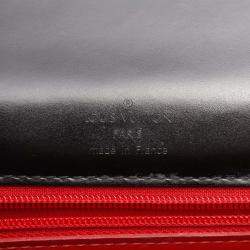 Pre Owned Louis Vuitton Athens Opera Handbag Leather Black