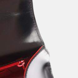 Pre Owned Louis Vuitton Athens Opera Handbag Leather Black