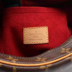 Pre Owned Louis Vuitton Croissant Mm Shoulder Bag Monogram Canvas Leather