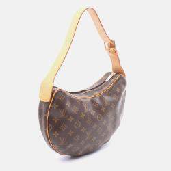 Pre Owned Louis Vuitton Croissant Mm Shoulder Bag Monogram Canvas Leather