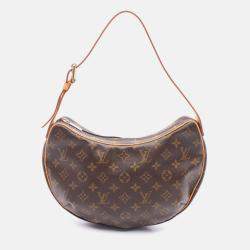 Pre Owned Louis Vuitton Croissant Mm Shoulder Bag Monogram Canvas Leather
